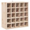 vidaXL Vinställ 2 pcs Naturfärg 56 x 25 x 56 cm Massiv furu