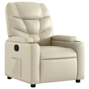 vidaXL Reclinerf&aring;t&ouml;lj gr&auml;ddvit konstl&auml;der