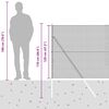 vidaXL St&auml;ngselstolpe Gr&aring; 25 x 1,2 m (12 x 12 mm n&auml;t) St&aring;l och PVC