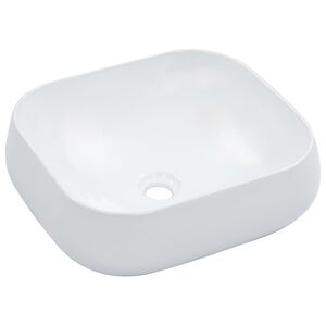 vidaXL Handfat 44,5x39,5x14,5 cm keramik vit