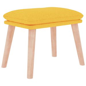 vidaXL Fotpall senapsgul 45x29,5x35 cm tyg