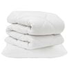 vidaXL T&auml;ckeset med kudde 2 pcs Vit Mikrofiber