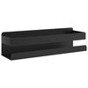 vidaXL Duschhylla matt svart 23x6,5x6 cm borstat 304 rostfritt st&aring;l