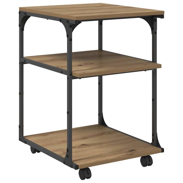 vidaXL Skrivarst&auml;ll Artisan Ek 43 x 48 x 64 cm Konstruerat tr&auml;