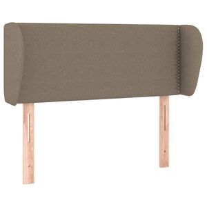 vidaXL S&auml;nggavel med kanter taupe 93x23x78/88 cm tyg
