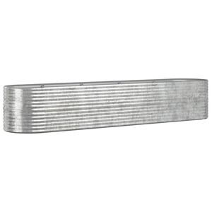 vidaXL Odlingsl&aring;da galvaniserat st&aring;l 368x80x68 cm silver