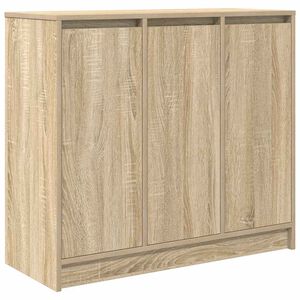 vidaXL Sk&auml;nk Sonoma ek 85x34x76 cm konstruerat tr&auml;
