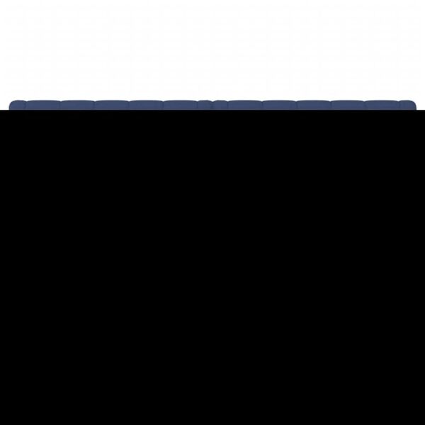 vidaXL Huvudgavlar 2 st blå 80x7x78/88 cm tyg