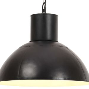 vidaXL H&auml;nglampa industriell 25 W svart rund 48 cm E27