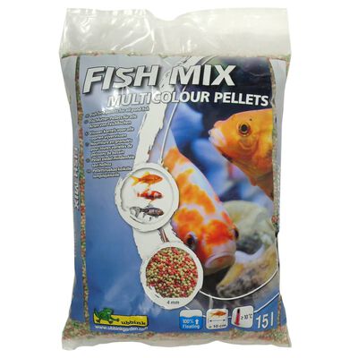 Ubbink Fiskmat Fish Mix Multicolour Pellets 4 mm 15 L