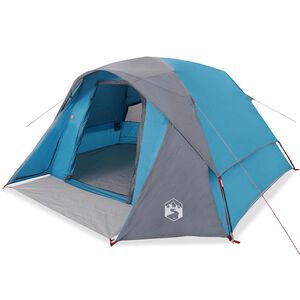 vidaXL Campingt&auml;lt 4 personer bl&aring; vattent&auml;tt