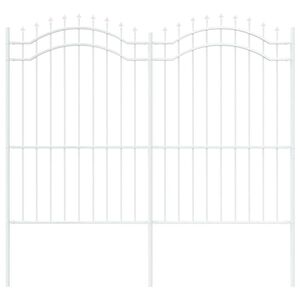 vidaXL Tr&auml;dg&aring;rdsst&auml;ngsel Vit 240 x 215 cm Pulverlackerad st&aring;l