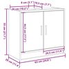 vidaXL Badrumsskåp med dörr Artisan Ek 63 x 29 x 55 cm Konstruerat trä