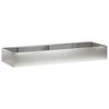 vidaXL St&ouml;dv&auml;gg 8 st 300 x 100 x 40 cm Rostfritt st&aring;l Silver