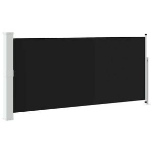 vidaXL Inf&auml;llbar sidomarkis 140 x 314 cm svart