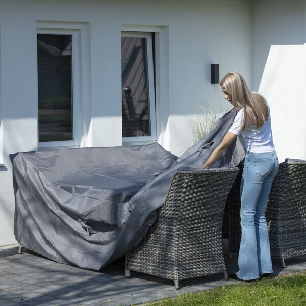 Madison Möbelöverdrag 130x130x85cm grå