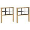 vidaXL Armst&ouml;dmodul 2 pcs Vit 60 x 6 x 61 cm Massivt Akaciatr&auml;