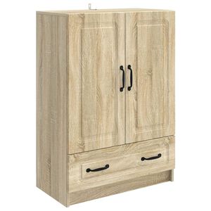 vidaXL Sideboard med l&aring;da Sonoma-ek 66 x 34,5 x 92 cm Konstruerat tr&auml;