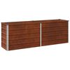 vidaXL H&ouml;jd Tr&auml;dg&aring;rdsb&auml;dd Rostig 160 x 40 x 55 cm corton