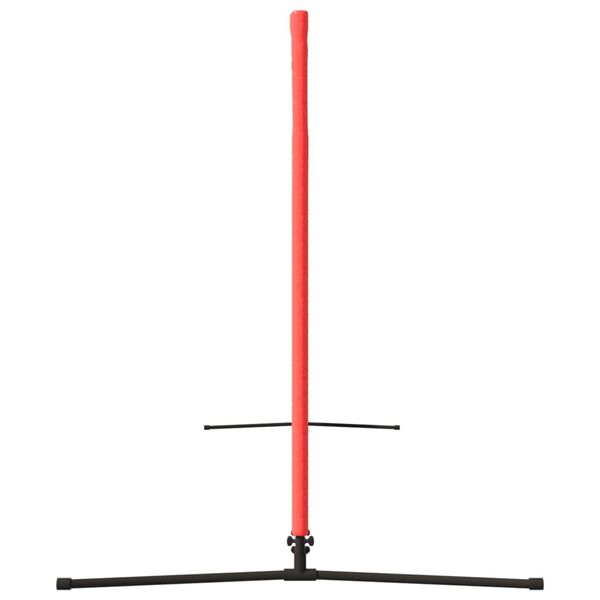vidaXL Tennisnät svart och röd 300x100x87 cm polyester
