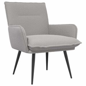 vidaXL F&aring;t&ouml;lj Ljusgr&aring; Boucl&eacute;