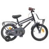 vidaXL Barncykel 14 Tum fr&aring;n 3-5 &aring;r gammal M&ouml;rkgr&aring;