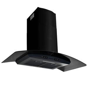 vidaXL V&auml;ggmonterad k&ouml;ksfl&auml;kt rostfritt st&aring;l 756 m&sup3;/h 90 cm svart