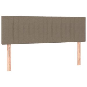 vidaXL Huvudgavlar 2 st taupe 72x5x78/88 cm tyg