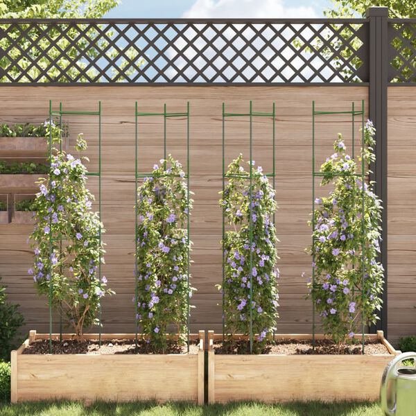 vidaXL Tomatburar 4 st 154 cm st&aring;l och PP