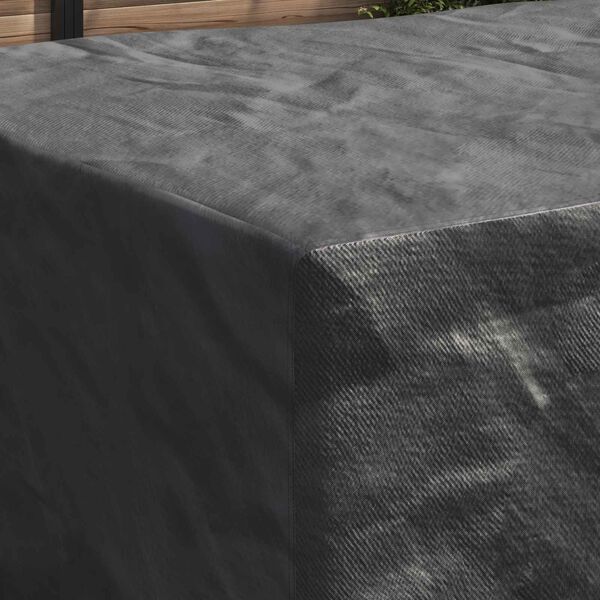 vidaXL M&ouml;bel&ouml;verdrag Enf&auml;rgad Svart 240 x 180 x 100 cm 420D