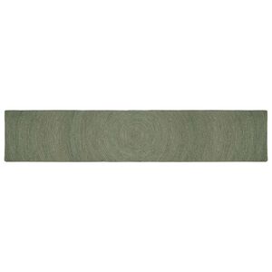 vidaXL Omr&aring;desmattor Olivgr&ouml;n 80 x 400 cm Jute