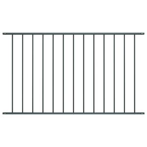 vidaXL Staketpanel Woerden pulverlackerad st&aring;l 1,7x0,75 m antracit