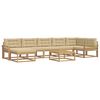 vidaXL Utomhussoffset 8 st Vit och Beige