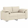 vidaXL 2-sits soffa Beige 160 cm Linnenblandad tyg