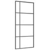 vidaXL Skjutd&ouml;rr med beslagset ESG glas och aluminium 90x205 cm