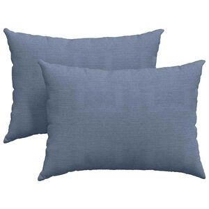 vidaXL Sofakuddar 2 pcs Bl&aring; 70 x 50 cm Kordread tyg