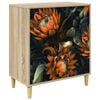 vidaXL Kommode LOCHEM Orange tryck 66 x 36,5 x 75 cm Konstruerat tr&auml;