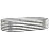 vidaXL Odlingsl&aring;da galvaniserat st&aring;l 175x100x36 cm silver