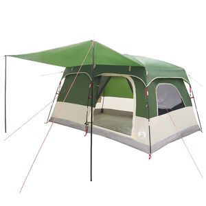 vidaXL Familjet&auml;lt med tak Gr&ouml;n 380 x 260 x 190 cm Polyester