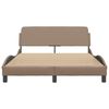 vidaXL Bed Frame "Dover" Cappuccino 120x200 cm Faux Leather
