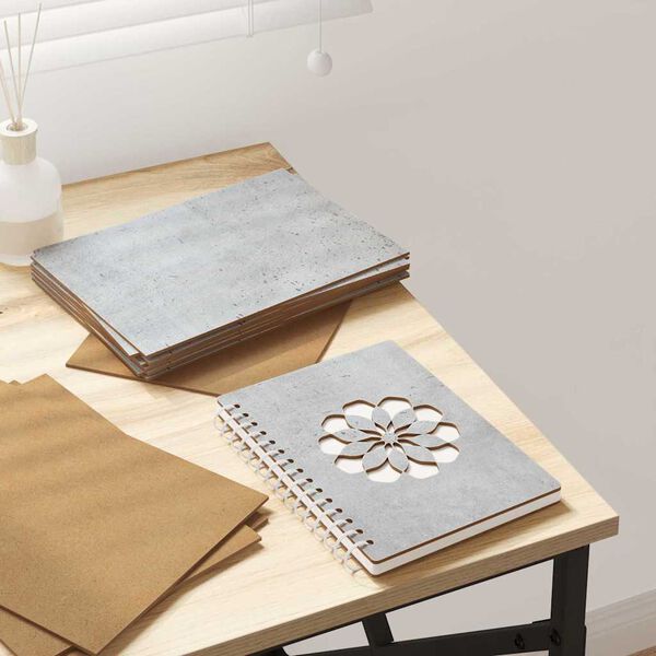 vidaXL Dekorpaneler 150 pcs Betonggr&aring; 21 x 30 x 0,27 cm