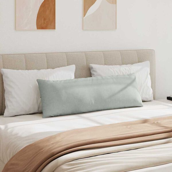 vidaXL Sofakuddar 2 pcs Ljusgrå 120 x 40 cm Kordread tyg