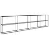 vidaXL 3-Tier v&auml;xtst&auml;ll Svart 400 x 32 x 104 cm St&aring;l