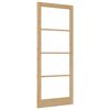 vidaXL Inredningsd&ouml;rr ORKDAL Brun 93 x 232 cm