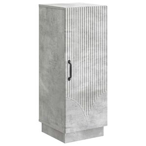 vidaXL Sideboard Betonggr&aring; 33 x 34,5 x 87 cm Konstruerat tr&auml;