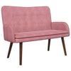 vidaXL 2-sits soffa Rosa 115 x 61 x 87 cm Sammet (V)