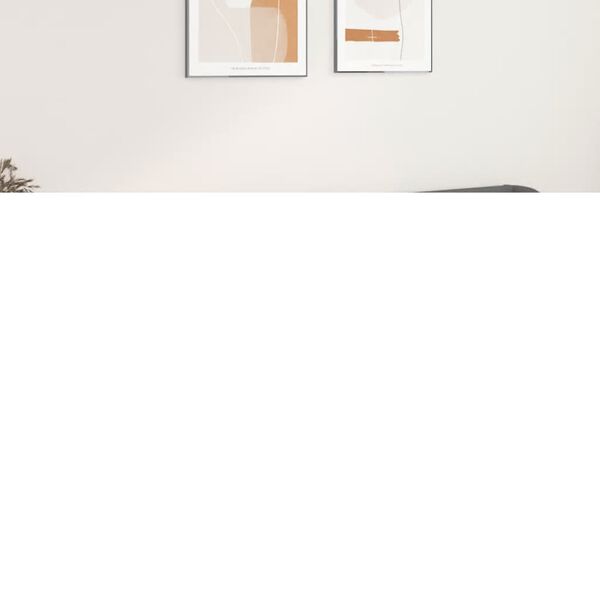 vidaXL S&auml;nggavel med kanter gr&aring; 203x23x78/88 cm konstl&auml;der