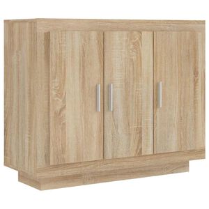 vidaXL Sk&auml;nk sonoma-ek 92x35x75 cm konstruerat tr&auml;