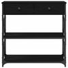 vidaXL Konsol Bord Svart ek 75 x 28 x 75 cm