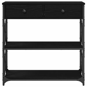 vidaXL Konsol Bord Svart ek 75 x 28 x 75 cm